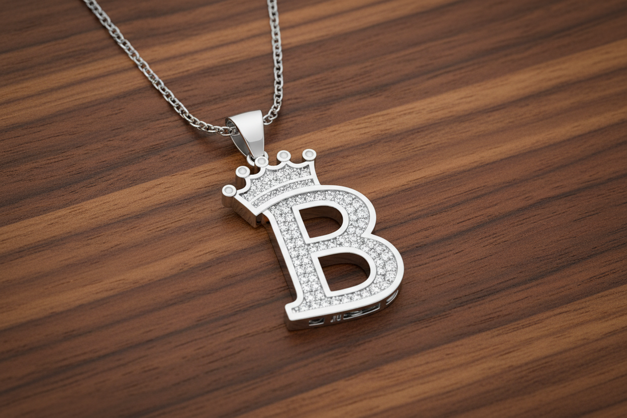 Necklace Letter Cown