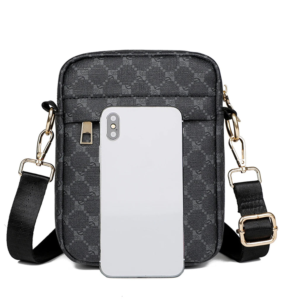1Pcs Fashionable Multi-function Small Bag Mobile Phone Bag, Daily Commuting Shoulder Messenger Bag, Small Vertical Square Bag  Bagaj Crown