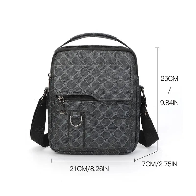 Fashion Leather Crossbody Bag for Men Bags Casual Man Messenger Bag Luxury Handbags Male Bag Business Shoulder Bag Sling Pack  Bagaj Crown